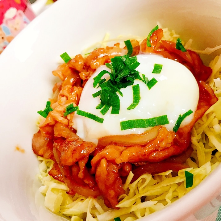 ランチにもぴったり！簡単こってり豚丼